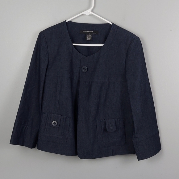 Women's Blazer Style Jacket By Larry Levine - Picture 1 of 4